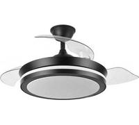 Iluminashop - ventilateur de plafond LED 72 W noir avec telecommande