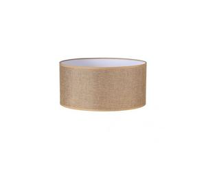 FABRILAMP - Jin Abat-Jour Cylindre E27 Marron 45Dx45dx22h Cm Tissu Saco-jute - FAB 176234502