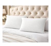 Fabriqué en Turquie - Coussin de jet - 100% coton turc - Doux - Taille : 30x50 cm - 2 paquets d'inserts de coussin ultra-pleins avec remplissage de perles de silicone, lavable Coton