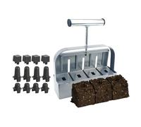 Fabriquer de Motte de Terre Compacteur Manuel en Acier | Bloc à Motte à Main pour Plantation pour Bouturage Repiquage Hommes Femmes Jardinier