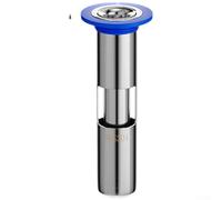 FABULETTA Bouchon de vidange de sol étendu en acier inoxydable 304 - Joint d'étanchéité profond - Bloque les odeurs et les débris - Convient aux tuyaux de 32 mm à 53 mm (style 32 mm de long)