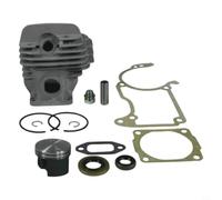 FABULETTA Cylindre pour kit de piston pour tronçonneuse 026 MS260, alésage de rechange de 44 mm pour jeu de pistons avec kit de joints pour pièces de reconstruction de moteur