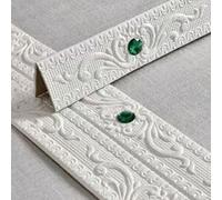 FABULETTA Garniture d'angle murale 3D rétro en mousse XPE - Bande de couture décorative imperméable à l'eau et à la poussière pour cadre de porte de plafond et de porte - 10 m (cuivre)