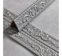 FABULETTA Garniture d'angle murale 3D rétro en mousse XPE étanche à l'eau et à la poussière pour cadre de porte de plafond et de porte - 10 m (gris argenté)