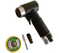 FABULETTA Ponceuse pneumatique double noyau de 5,1 cm, polisseuse à air droit et excentrique, meuleuse compacte pour les tâches industrielles de détail automobile (noir)