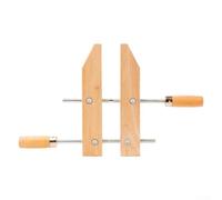 FABULETTA Vis à main en bois - Broche en acier inoxydable résistante à la rouille - Poignée ergonomique en bois dur de 15,2 cm, 20,4 cm, 25,4 cm, 30,5 cm - Pince réglable pour projets de travail du