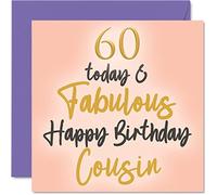 Fabuleuses cartes d'anniversaire 60 ans pour cousin