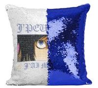 Fabulous Coussin avec Housse Sequin - Paillettes Bleu J'peux Pas J'ai Manga L Death Note [40 x 40 cm] Bleu G