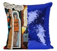 Fabulous Coussin avec Housse Sequin - Paillettes Bleu Lois Lane Superman's Girlfriend Bande Dessinee No.106 [40 x 40 cm] Bleu G