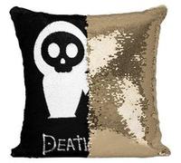 Fabulous Coussin avec Housse Sequin - Paillettes Doré Death Note Chibi Minuscule Personnage [40 x 40 cm] Doré G