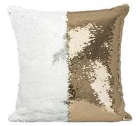 Fabulous Coussin avec Housse Sequin - Paillettes Doré Estampe Japonaise 3 Arbre au Bord de l'Eau [40 x 40 cm] Doré G