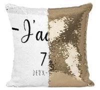 Fabulous Coussin avec Housse Sequin - Paillettes Doré J'Adore 79 Deux Sevres Departement Niort [40 x 40 cm] Doré G