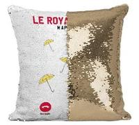 Fabulous Coussin avec Housse Sequin - Paillettes Doré Le Royaume-Uni M'Appelle Parapluie [40 x 40 cm] Doré G
