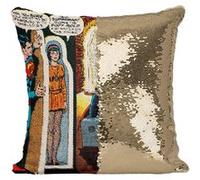 Fabulous Coussin avec Housse Sequin - Paillettes Doré Lois Lane Superman's Girlfriend Bande Dessinee No.106 [40 x 40 cm] Doré G
