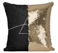Fabulous Coussin avec Housse Sequin - Paillettes Doré Pink Floyd Dark Side of The Moon [40 x 40 cm] Doré G