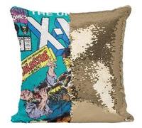 Fabulous Coussin avec Housse Sequin - Paillettes Doré X Men Marvel Couverture BD Vintage Comics [40 x 40 cm] Doré G