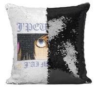 Fabulous Coussin avec Housse Sequin - Paillettes Noir J'peux Pas J'ai Manga L Death Note [40 x 40 cm] Noir G