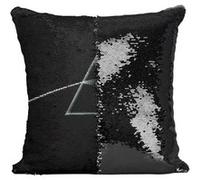 Fabulous Coussin avec Housse Sequin - Paillettes Noir Pink Floyd Dark Side of The Moon [40 x 40 cm] Noir G