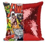 Fabulous Coussin avec Housse Sequin - Paillettes Rouge Avengers Marvel Couverture [40 x 40 cm] Rouge G