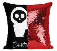 Fabulous Coussin avec Housse Sequin - Paillettes Rouge Death Note Chibi Minuscule Personnage [40 x 40 cm] Rouge G
