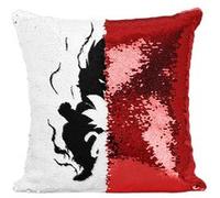 Fabulous Coussin avec Housse Sequin - Paillettes Rouge Dragon Ball Son Goku Adulte Enfant [40 x 40 cm] Rouge G
