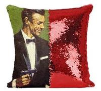 Fabulous Coussin avec Housse Sequin - Paillettes Rouge James Bond 007 Sean Connery [40 x 40 cm] Rouge G
