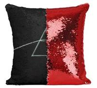 Fabulous Coussin avec Housse Sequin - Paillettes Rouge Pink Floyd Dark Side of The Moon [40 x 40 cm] Rouge G