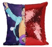 Fabulous Coussin avec Housse Sequin - Paillettes Rouge Prince Live Super Bowl [40 x 40 cm] Rouge G