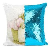 Fabulous Coussin avec Housse Sequin - Paillettes Turquoise Herisson Fer a Repasser Beatrice Potter [40 x 40 cm] Turquoise G