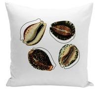 Fabulous Coussin blanc Cercle Coquillage [40x40 cm] Blanc G