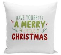 Fabulous Coussin blanc Have Yourself a Merry Little Christmas [40x40 cm] Blanc G