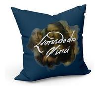 Fabulous Coussin Bleu Da Vinci Signature Peinture [40x40 cm] Bleu G