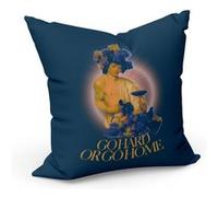 Fabulous Coussin Bleu Go Hard or Go Home [40x40 cm] Bleu G