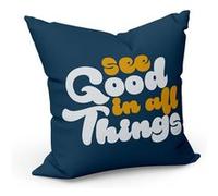Fabulous Coussin Bleu See Good in All Things [40x40 cm] Bleu G