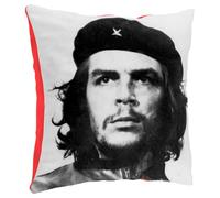 Fabulous Coussin en Peluche Rouge - Che Guevara Communiste Cuba Activiste - 40 x 40 cm - Toucher Peluche - Housse et Coussin Inclus