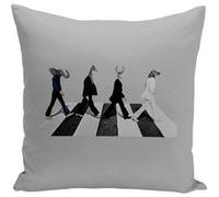 Fabulous Coussin gris 4 Animaux dans le vent [40x40 cm] Gris G
