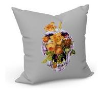Fabulous Coussin Gris Crane et Jonquilles [40x40 cm] Gris G