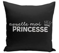 Fabulous Coussin noir Appelle-moi Princesse [40x40 cm] Noir G