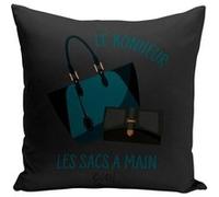 Fabulous Coussin noir Sac à Main - L'argent ne Fait Pas le Bonheur [40x40 cm] Noir G