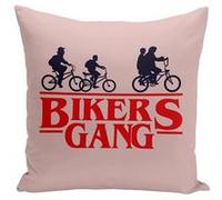 Fabulous Coussin rose Bikers Gang - Stranger things [40x40 cm] Rose G