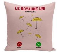 Fabulous Coussin rose Le Royaume-Uni M'Appelle Parapluie [40x40 cm] Rose G