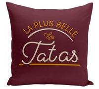Fabulous Coussin rouge La Plus Belle des Tatas [40x40 cm] Rouge G