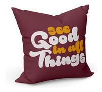 Fabulous Coussin Rouge See Good in All Things [40x40 cm] Rouge G