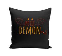 Fabulous Coussin Taie 40 x 40 cm Petit Démon Mignon Dessin Original Diable