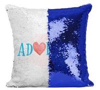 Fabulous Housse de Coussin à Sequin - Paillettes Bleu Adorable [40 x 40 cm] Bleu G