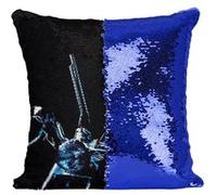 Fabulous Housse de Coussin à Sequin - Paillettes Bleu Arnold Schwarzenegger Terminator 2 [40 x 40 cm] Bleu G