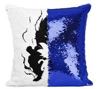 Fabulous Housse de Coussin à Sequin - Paillettes Bleu Dragon Ball Son Goku Adulte Enfant [40 x 40 cm] Bleu G