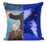 Fabulous Housse de Coussin à Sequin - Paillettes Bleu The Matrix Affiche Film [40 x 40 cm] Bleu G