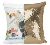 Fabulous Housse de Coussin à Sequin - Paillettes Doré 007 James Bond From Russia With Love [40 x 40 cm] Doré G