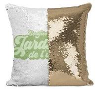 Fabulous Housse de Coussin à Sequin - Paillettes Doré Certifiée meilleure Jardiniere de l'univers [40 x 40 cm] Doré G